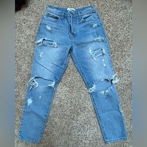 Pistola straight leg distressed jeans